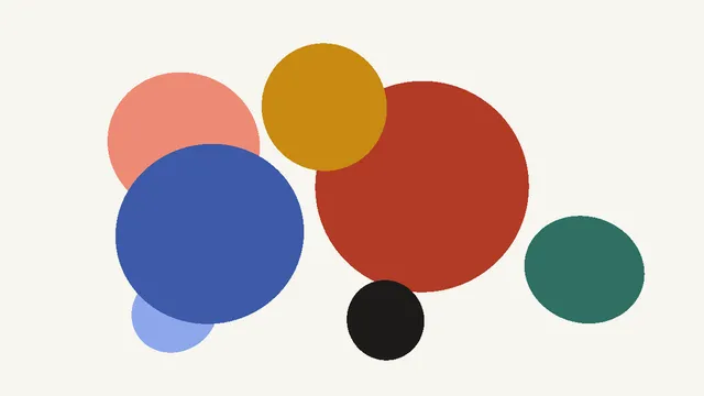 Coloured spheres rendered by the ray tracer, nearer spheres hiding the ones behind